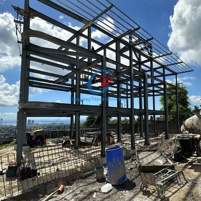 Construção de estruturas de aço de vários andares resistentes ao fogo para espaços de trabalho seguros