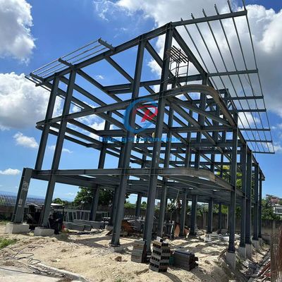 Edifício de aço modular de vários andares Fabrica de armazéns de estrutura de aço personalizada