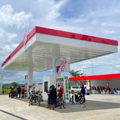Canopy de metal pré-fabricado resistente a terremotos, Canopy de construção de aço moderno