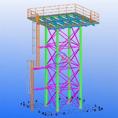 Estrutura de aço de 10000 litros Torre de tanque de água, tanque de armazenamento de água galvanizado