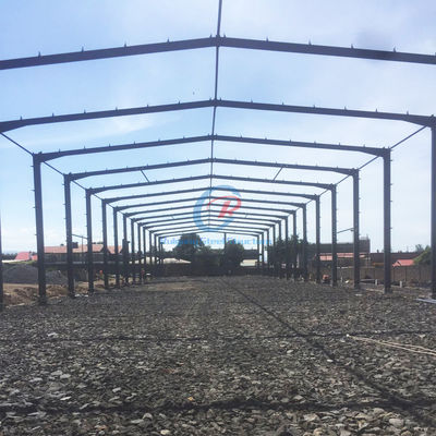 Estrutura de aço PEB portátil Facil montagem / desmontagem Construção de aço sustentável