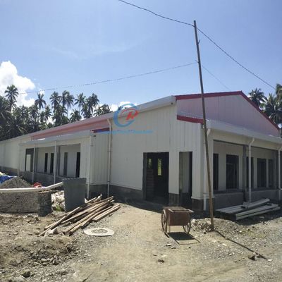 Q345B Q235B Estrutura de aço pesada Casa de aves com ventilação automatizada