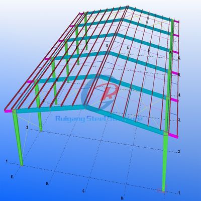 Edifício de ginástica de aço moderno, pré-fabricado de metal para quadra de basquete