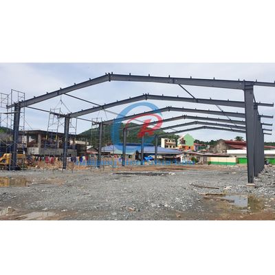 Campo de basquetebol de aço pré-fabricado resistente a intempéries Sala de esportes de aço