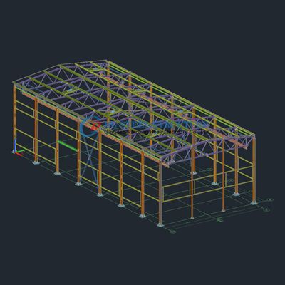 Edifício pré-fabricado de estrutura de aço