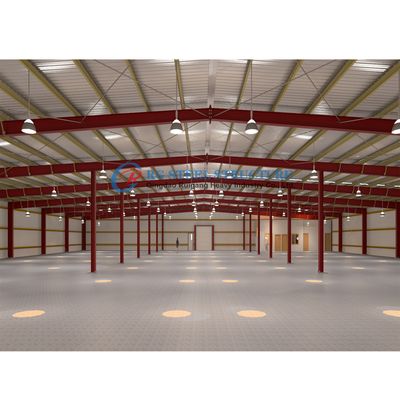 Edifício de armazenamento de estruturas de aço pré-fabricadas de peso leve