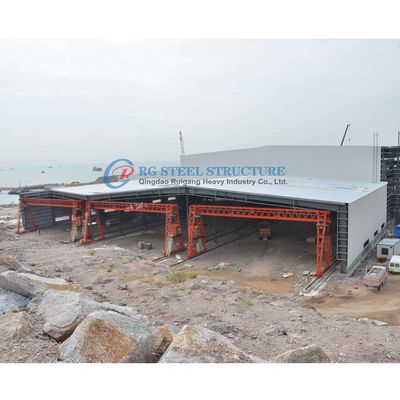Edifício de oficina de estruturas de aço multi-espans, estruturas de aço industriais de grande escala