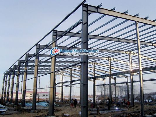 Profissional projetado telhado de gabarito PEB estrutura de aço Edifício de armazenamento