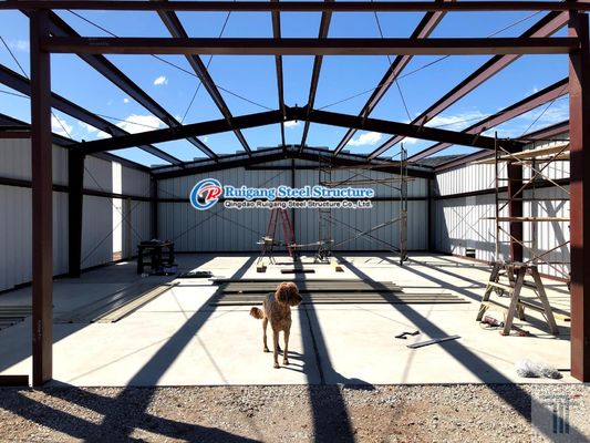Galvanização Quadro de aço pré-fabricado Construção de estruturas de aço Fábrica industrial leve
