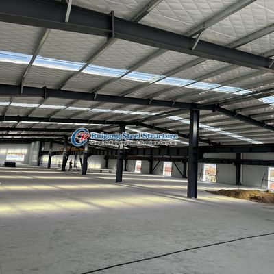 Armazém de estruturas industriais de aço pré-fabricadas modulares sob medida