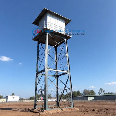 Estrutura de estrutura de aço galvanizado a quente Tanque de água da chuva Torre de apoio para África Edifício de metal pré-fabricado