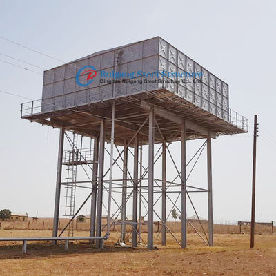 Estrutura de aço Stand Tanque de água ou tanque de conforto com torre de tanque elevada personalizado projetado