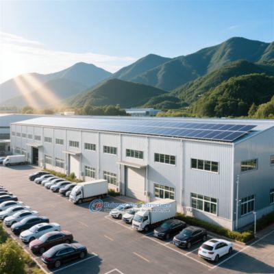 Armazém pré-fabricado com estrutura de aço personalizada em seção H para armazenamento