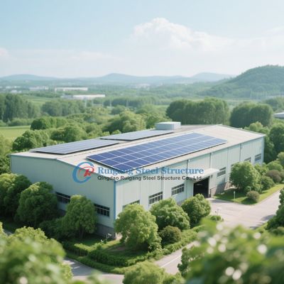 Factory Direct Prefabricated Steel Frame Industrial Workshop With Crane And Light Steel