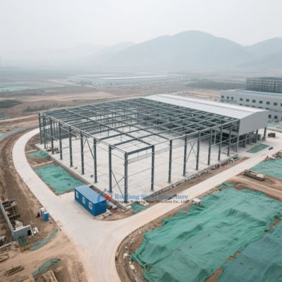 Prefabricated Steel Frame Building Metal Building Pre-Engineered Warehouse
