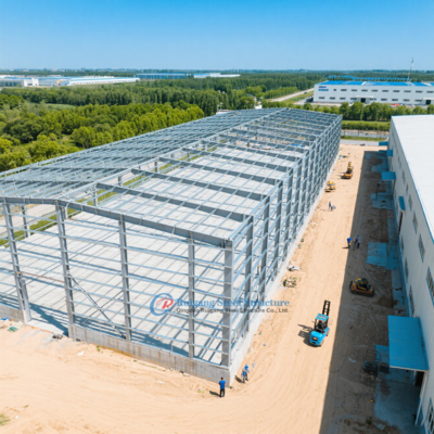 Construção de estruturas de aço PEB pré-construídas para oficina