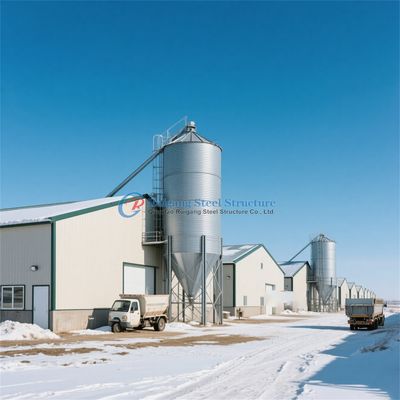 Q235 Q345 Construções de aço para gado