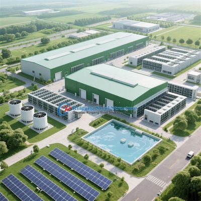 Prédio de Armazenamento com Estrutura Metálica de Aço Pré-Fabricada Industrial Personalizada