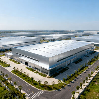 Oficina/Armazém de Material de Construção Pré-Fabricada em Aço Galvanizado