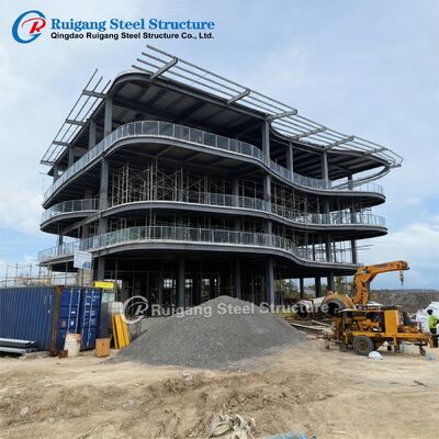Edifício Moderno de Estrutura de Aço, Prédio de Escritórios Pré-fabricado de Vários Andares, Hotel