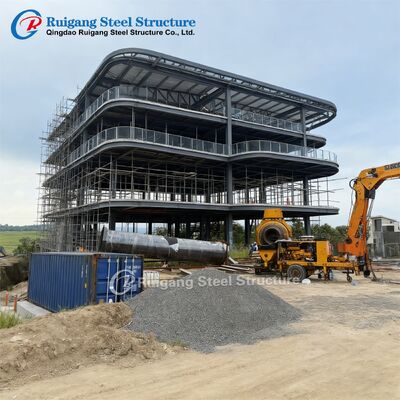 Edifício de Aço de Vários Andares com Estrutura de Aço Pré-Fabricada para Carga de Vento de até 300 km/h e Galvanização a Quente Utilizando Aço Grau Q355/Q235